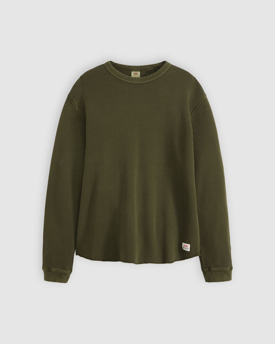 Levi's Men's Long Sleeve Relaxed Thermal T-Shirt Green A92490019