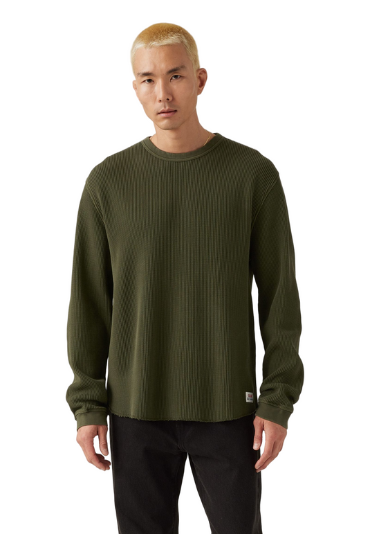 Levi's Men's Long Sleeve Relaxed Thermal T-Shirt Green A92490019