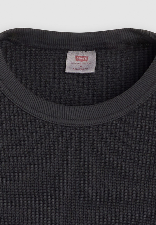 Levi's Men's Long Sleeve Relaxed Thermal T-Shirt Black A92490025