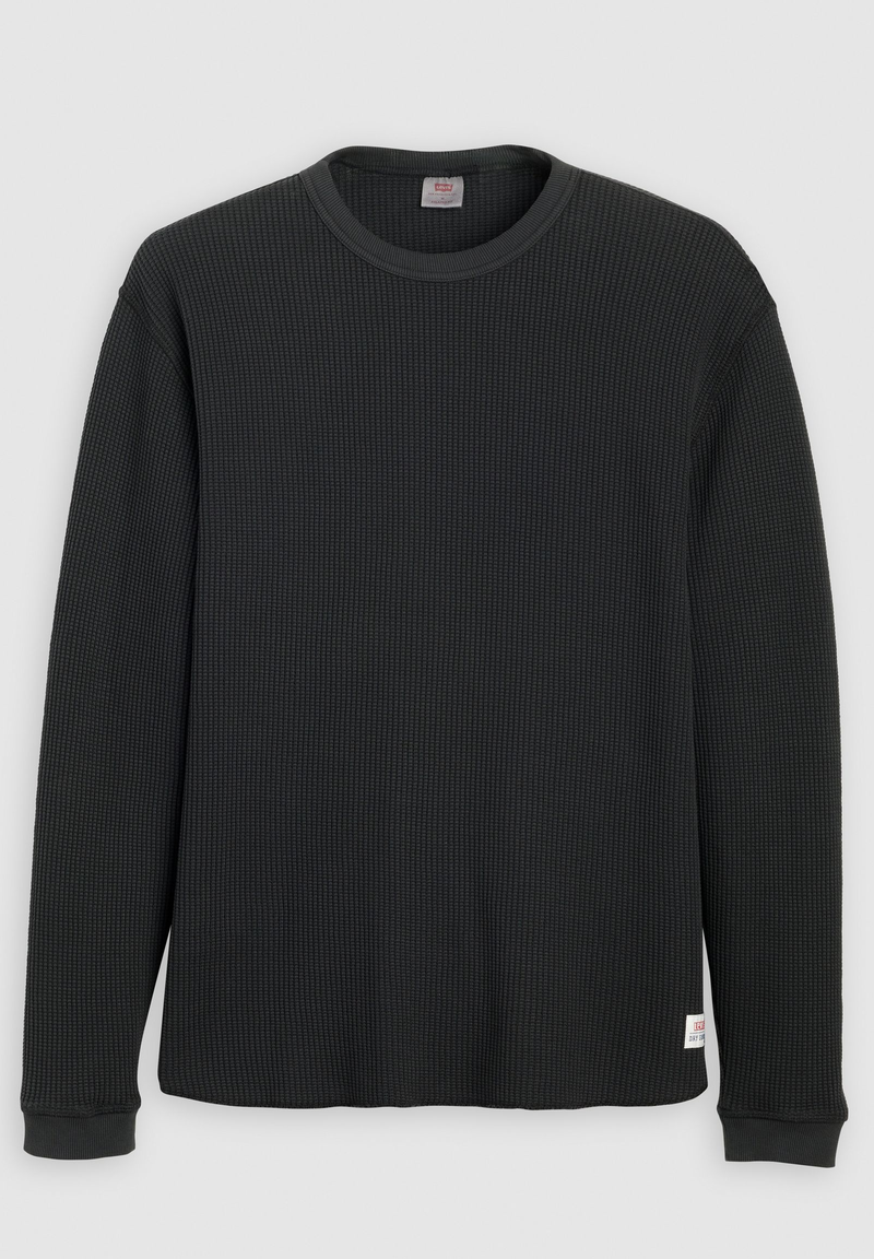 Load image into Gallery viewer, Levi&#39;s Men&#39;s Long Sleeve Relaxed Thermal T-Shirt Black A92490025
