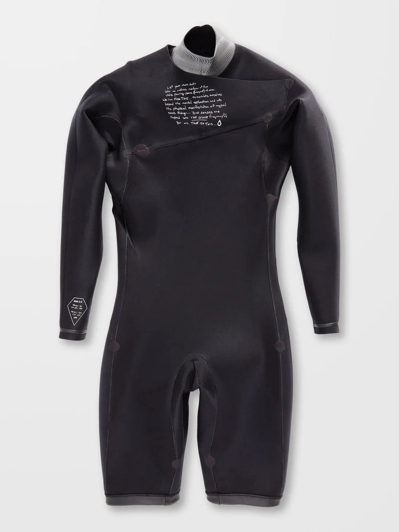 Load image into Gallery viewer, Volcom Men&#39; 2/2MM Long Sleeve Spring Wetsuit Black A9532200_BLK
