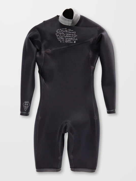 Volcom Men' 2/2MM Long Sleeve Spring Wetsuit Black A9532200_BLK