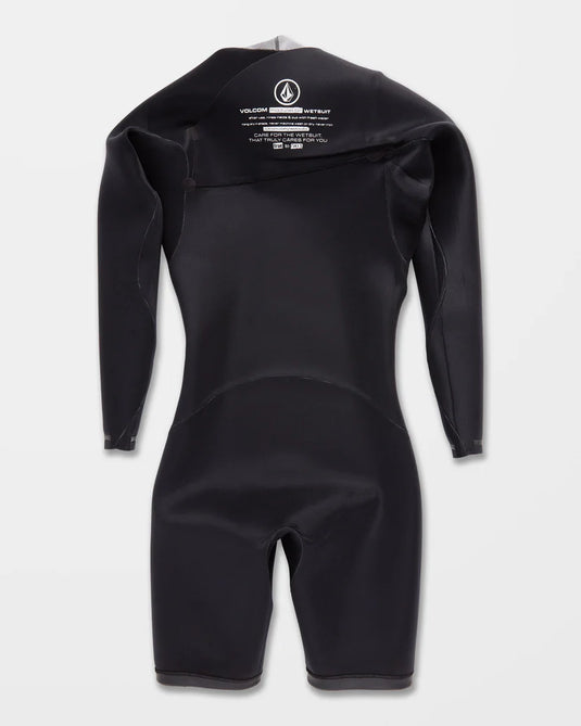 Volcom Men' 2/2MM Long Sleeve Spring Wetsuit Black A9532200_BLK