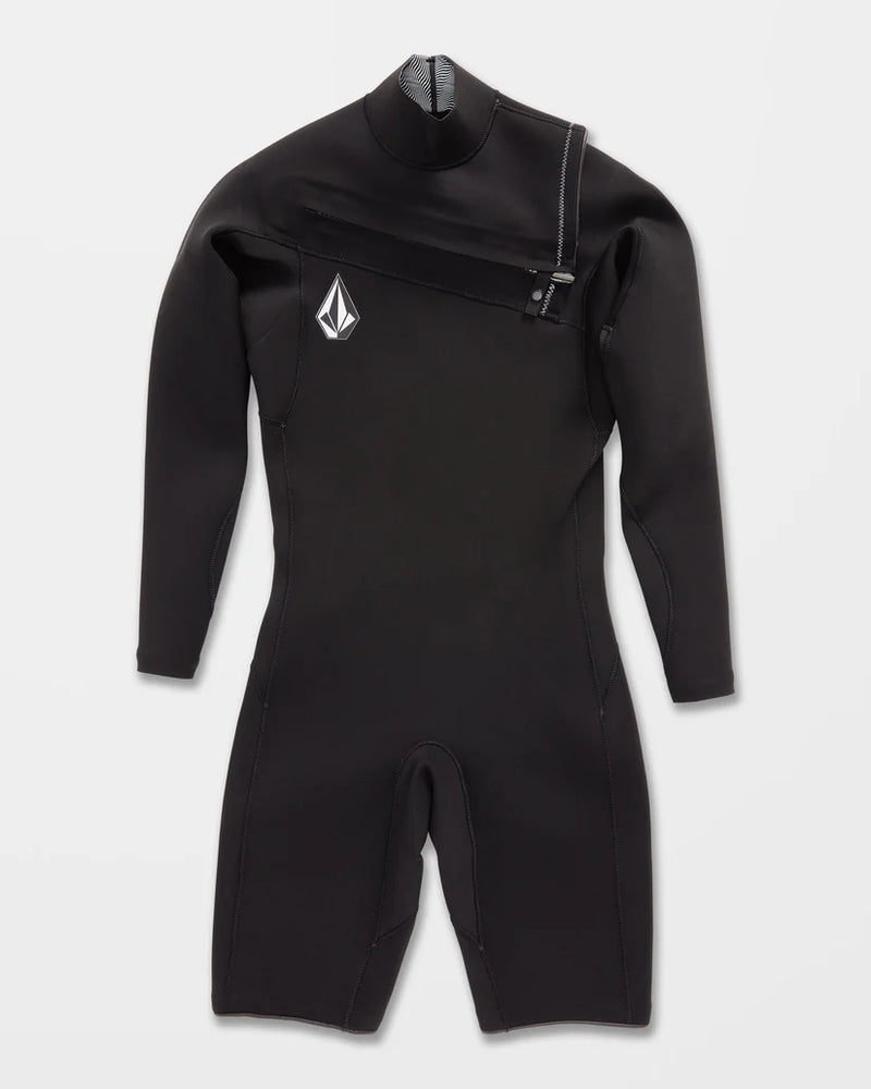 Load image into Gallery viewer, Volcom Men&#39; 2/2MM Long Sleeve Spring Wetsuit Black A9532200_BLK
