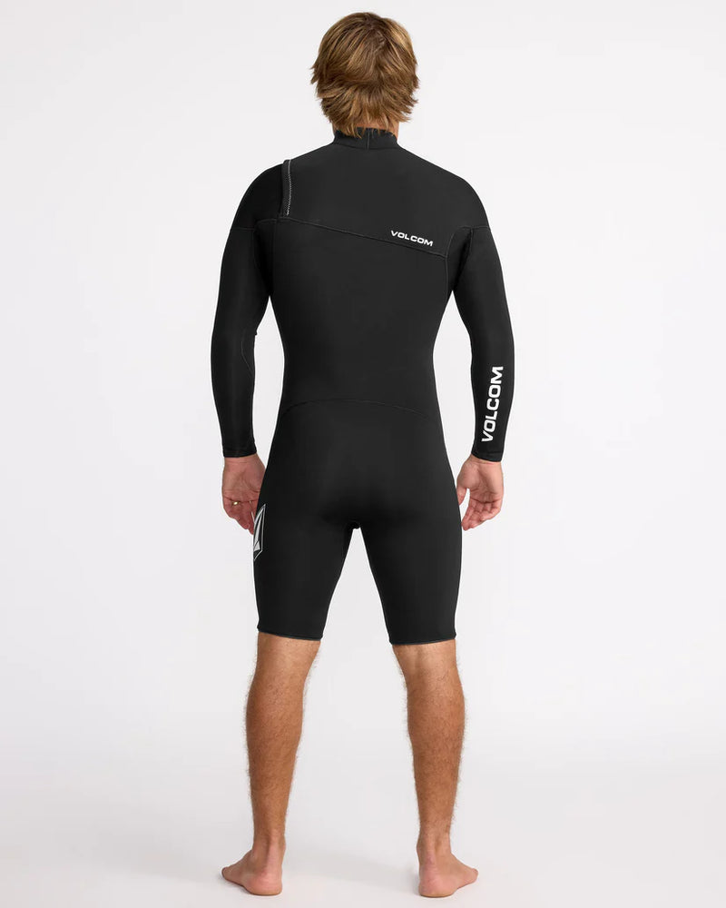 Load image into Gallery viewer, Volcom Men&#39; 2/2MM Long Sleeve Spring Wetsuit Black A9532200_BLK
