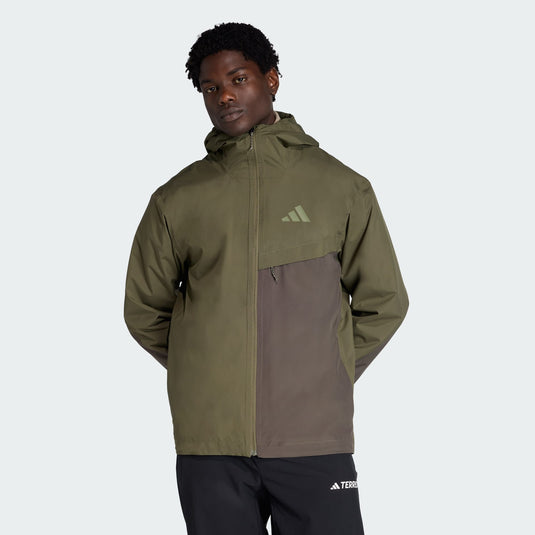 Adidas Terrex Mens's Multi 2 Layer Climaproof Waterproof Jacket Olive Strata/Shadow Olive/Tent Green KA6914