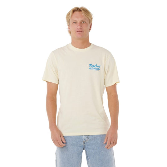 Rip Curl Men's Board Bakery T-Shirt Lemon Ice 0U7MTE-15