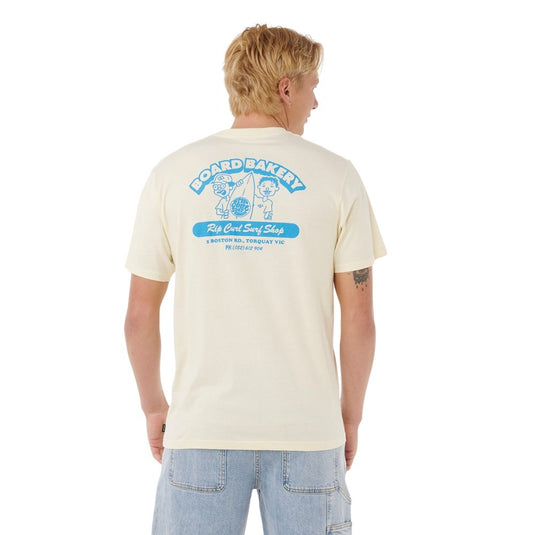 Rip Curl Men's Board Bakery T-Shirt Lemon Ice 0U7MTE-15