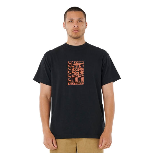 Rip Curl Men's Aots Ty Williams Stacked T-Shirt Black 0U4MTE-0090
