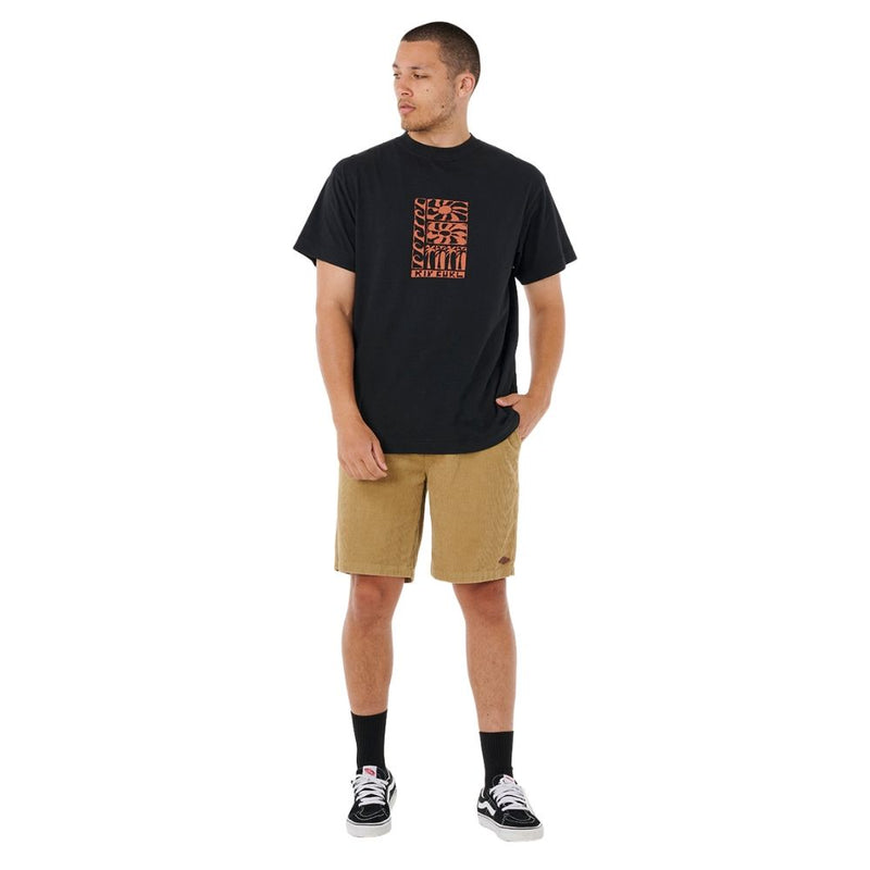Load image into Gallery viewer, Rip Curl Men's Aots Ty Williams Stacked T-Shirt Black 0U4MTE-0090
