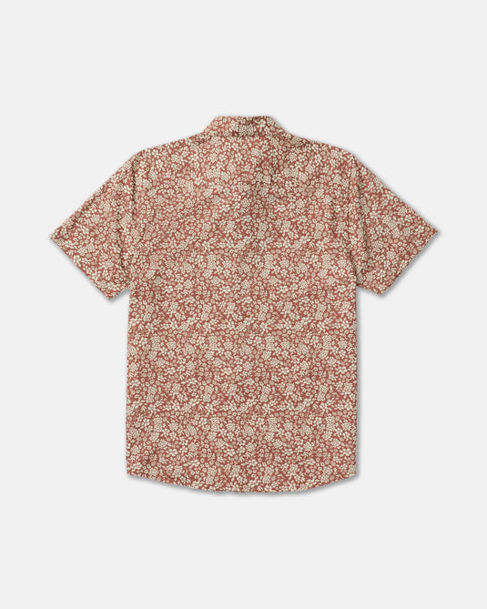 RVCA Men's Botanical Short Sleeve Shirt Rawhide AVYWT00521-RWH