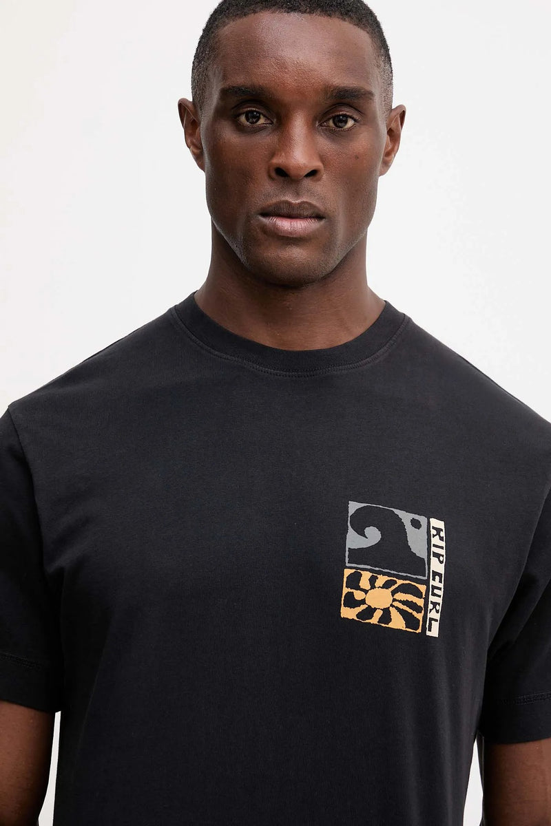 Load image into Gallery viewer, Rip Curl Men's Aots Ty Williams CoastlineT-Shirt Black 0TUMTE-0090
