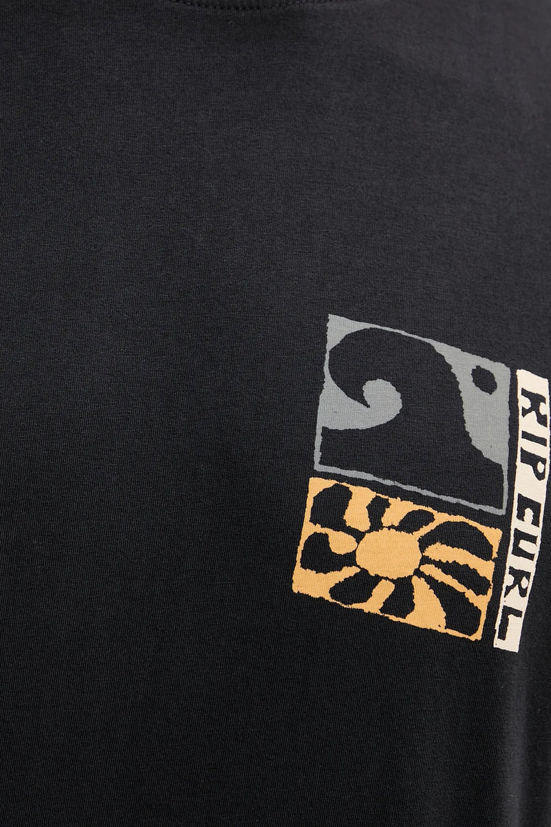 Load image into Gallery viewer, Rip Curl Men's Aots Ty Williams CoastlineT-Shirt Black 0TUMTE-0090
