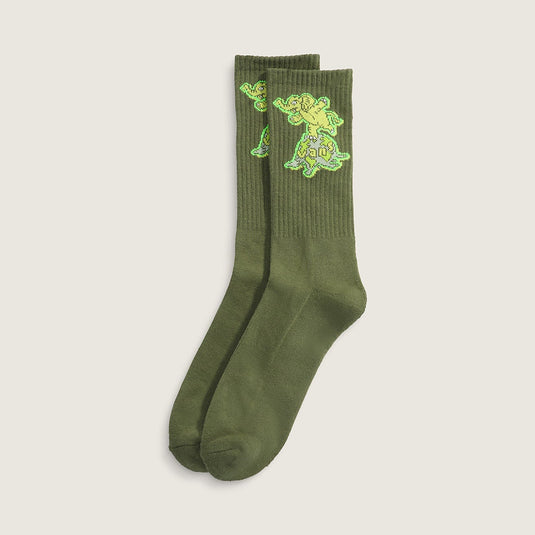 Vans Unisex Aldezo Crew Socks Green Balsam VN000X7XGRK