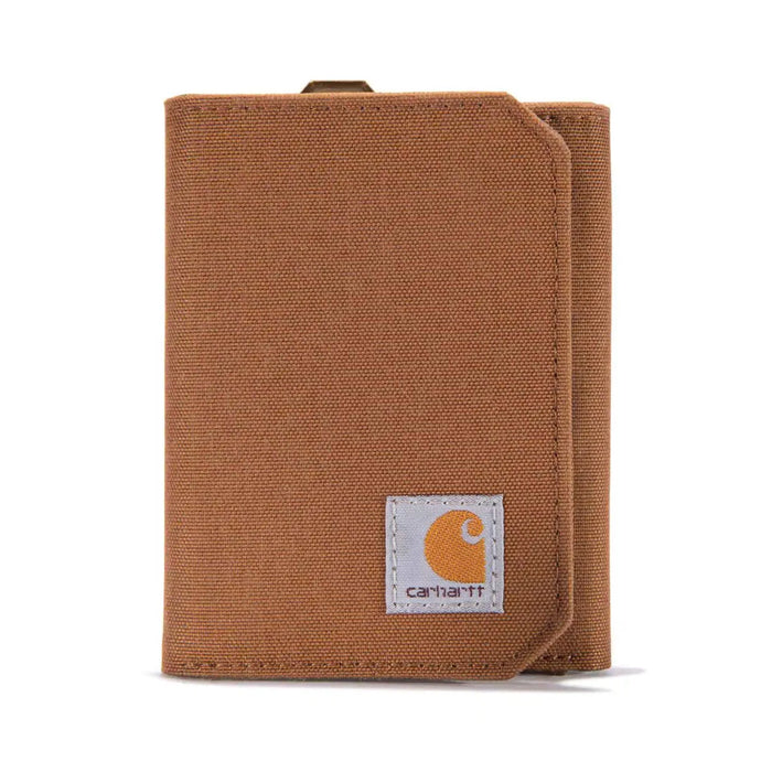 Carhartt Men's Nylon Duck Trifold Wallet Carhartt Brown 801973-211