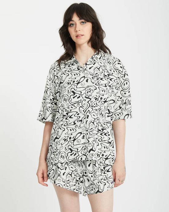 Volcom Women's Filip Rygalski 2 Shirt Cloud Blue B0412506_CLB
