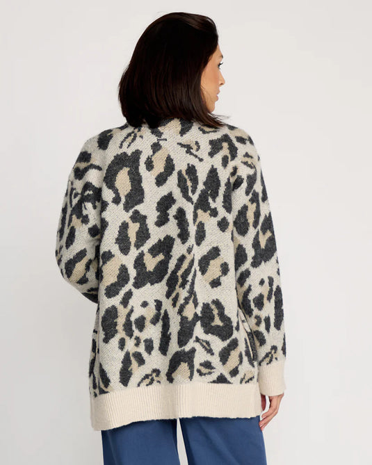 Volcom Womens' Wylding Out Cardigan Animal Print B0732508_ANM