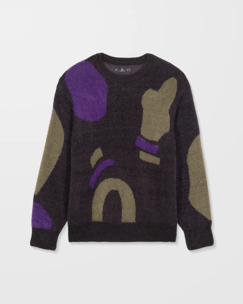Load image into Gallery viewer, Volcom Womens&#39; Blowstone Sweater Black B0732513_BLK
