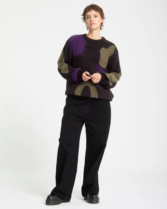 Volcom Womens' Blowstone Sweater Black B0732513_BLK