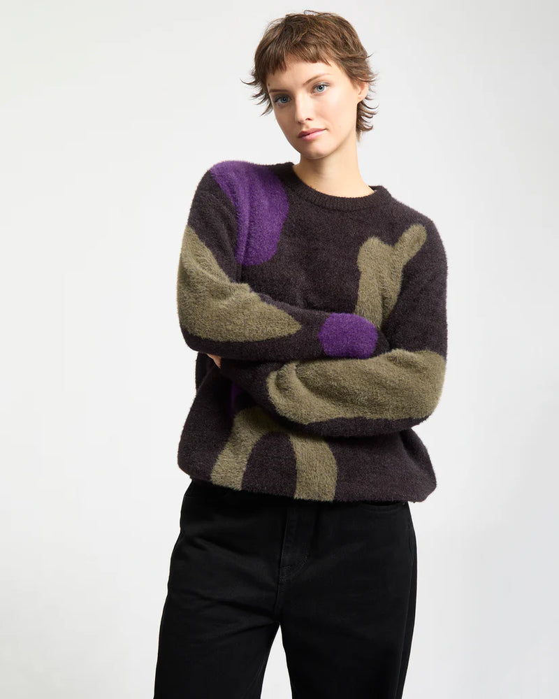 Load image into Gallery viewer, Volcom Womens&#39; Blowstone Sweater Black B0732513_BLK
