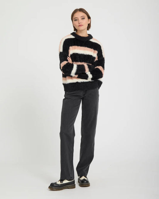 Volcom Women's Hairy Up Sweatshirt Multi B0732602-MLT
