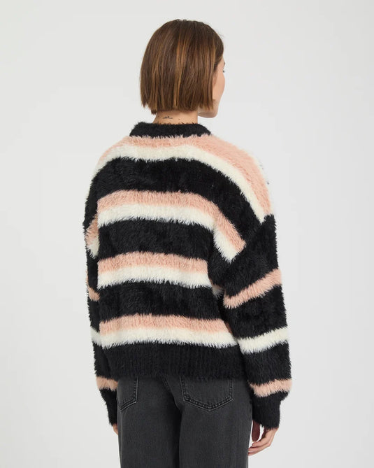 Volcom Women's Hairy Up Sweatshirt Multi B0732602-MLT