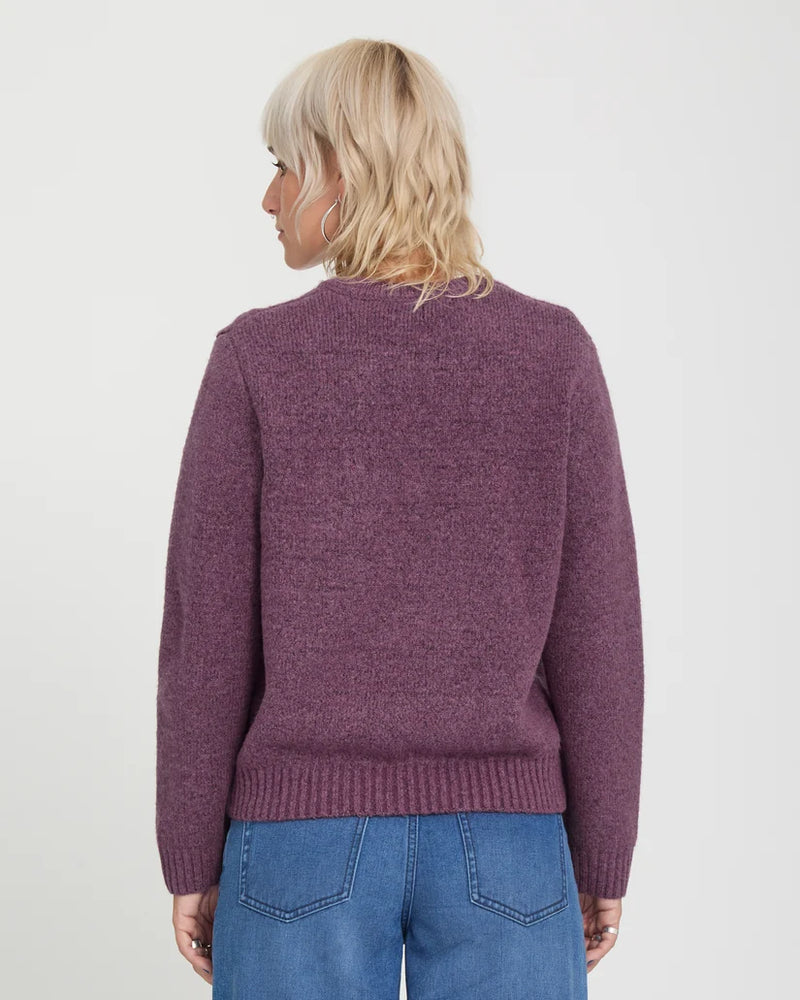 Load image into Gallery viewer, Volcom Women's Wedmonder Sweater Orchid B0732607-ORD
