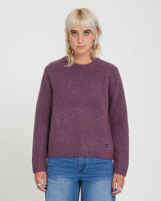 Volcom Women's Wedmonder Sweater Orchid B0732607-ORD