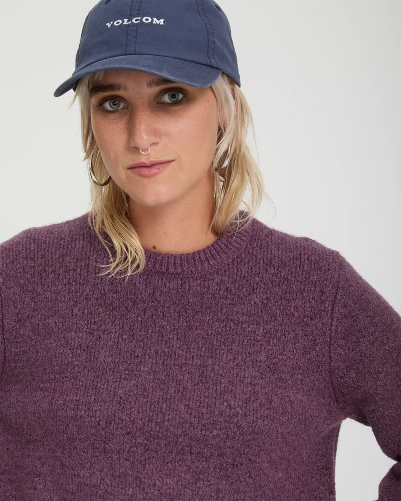 Load image into Gallery viewer, Volcom Women's Wedmonder Sweater Orchid B0732607-ORD
