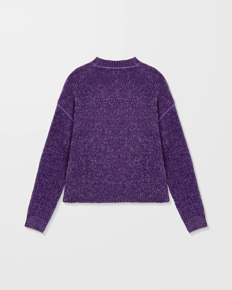 Load image into Gallery viewer, Volcom Womens&#39; Bubble Tease Sweater Acai B0742300_ACI
