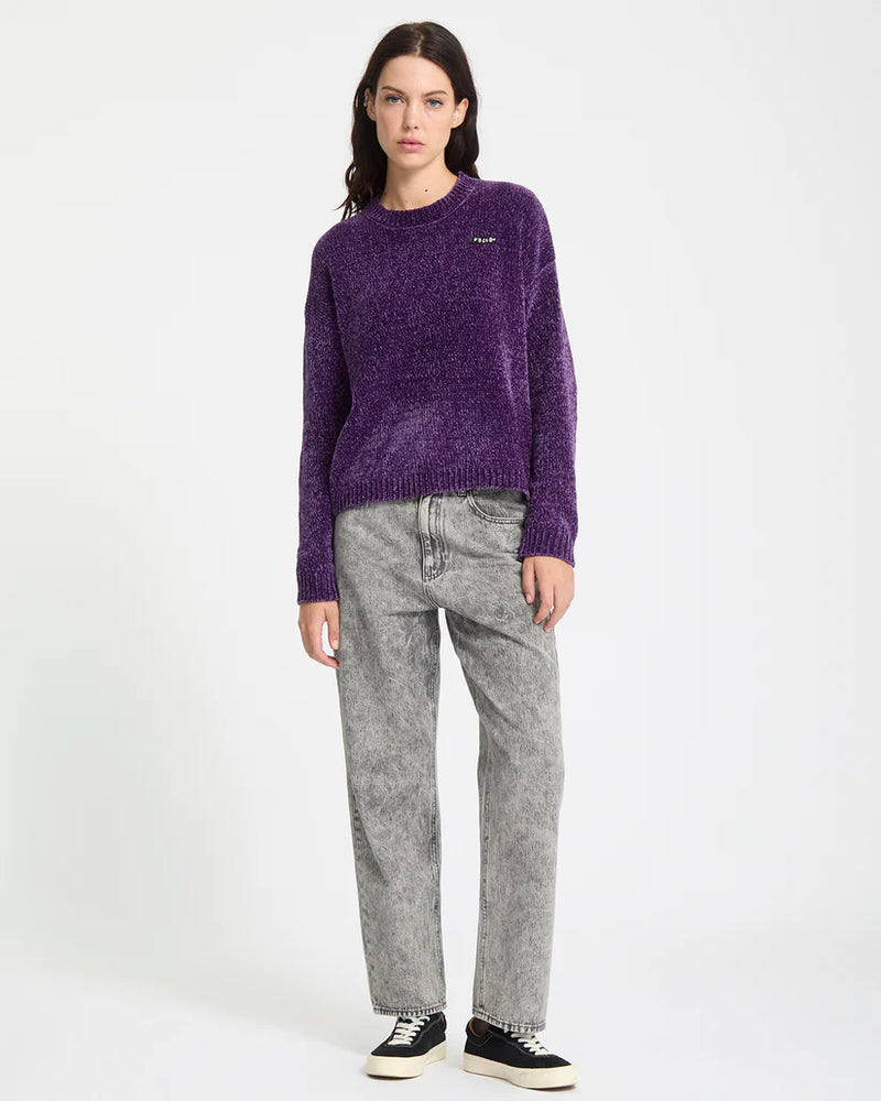 Load image into Gallery viewer, Volcom Womens&#39; Bubble Tease Sweater Acai B0742300_ACI
