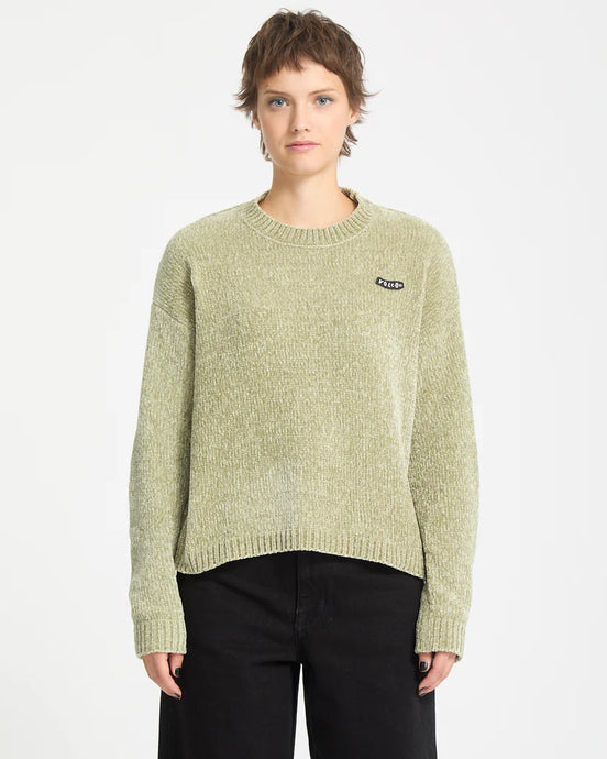 Volcom Womens' Bubble Tease Sweater Green Tea B0742300_GRT
