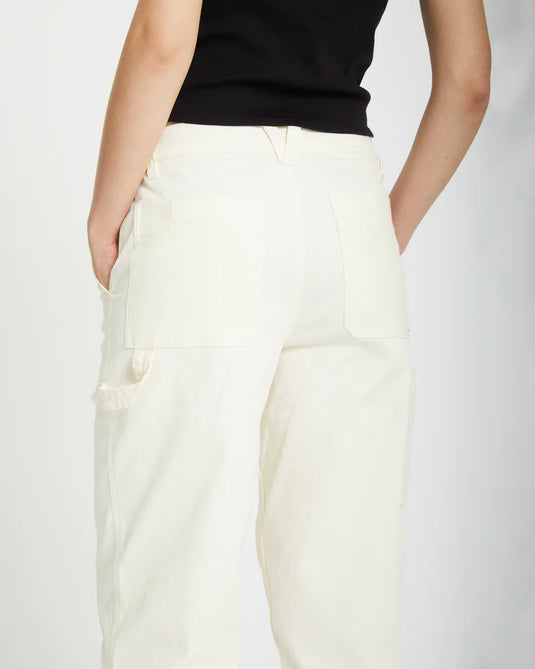 Volcom Women's Stone Kraft Pants Star White B1112401_SWH