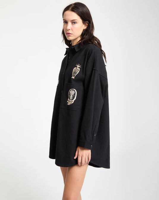 Volcom Women's Vaderetro Dress Black B1332511-BLK