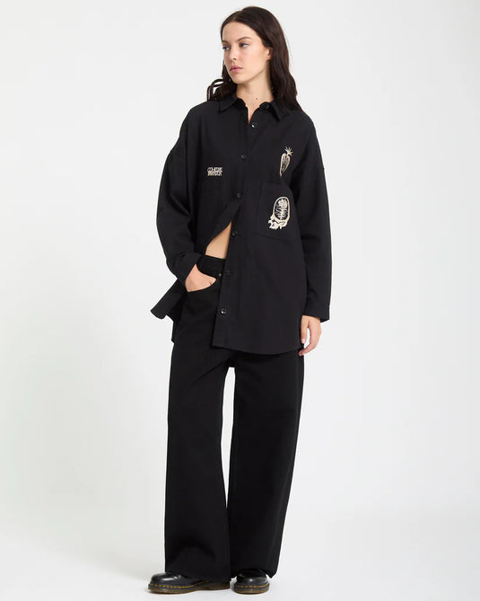 Volcom Women's Vaderetro Dress Black B1332511-BLK