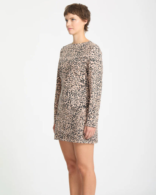 Volcom Women's Wylding Out Dress Animal Print B1332512-ANM