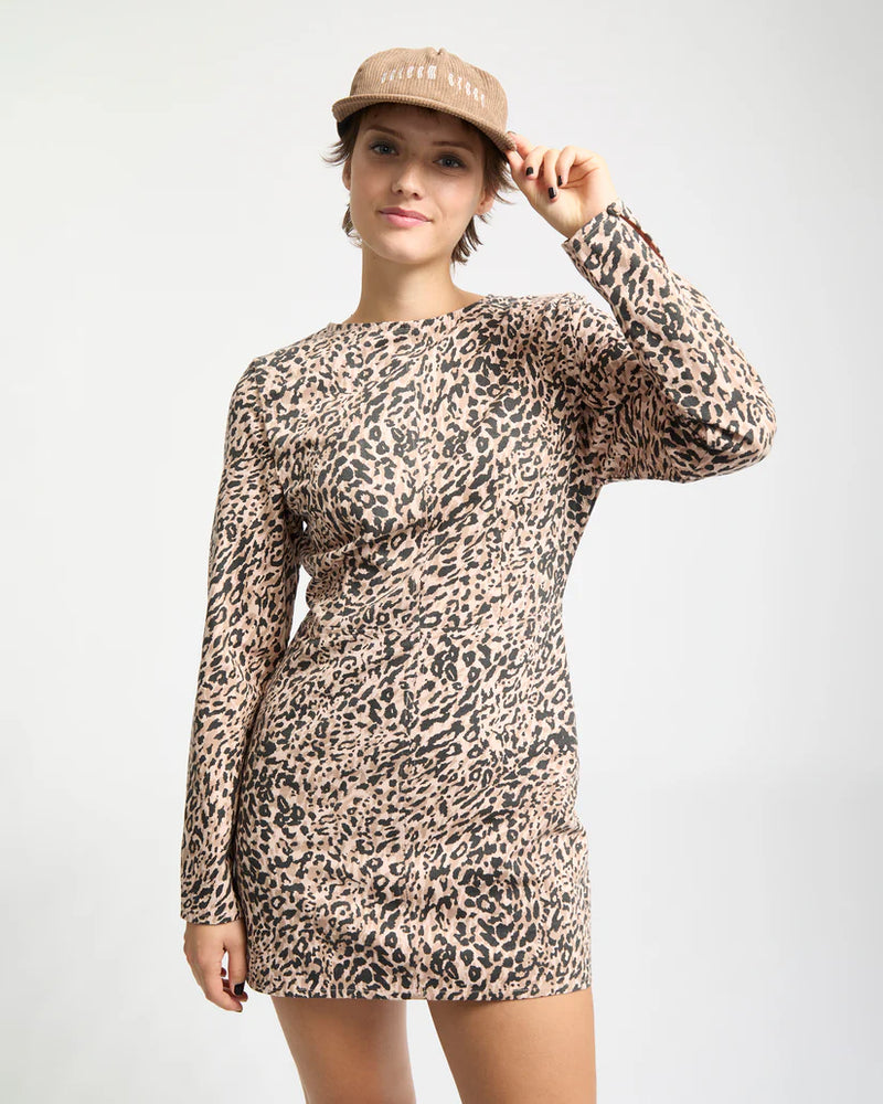 Load image into Gallery viewer, Volcom Women&#39;s Wylding Out Dress Animal Print B1332512-ANM
