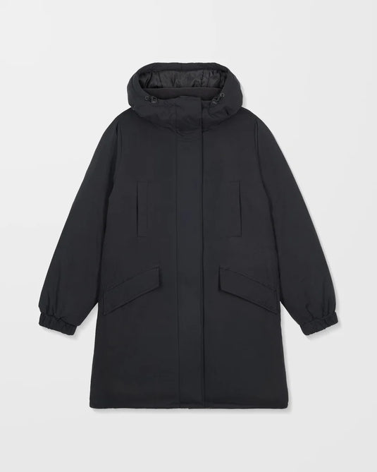 Volcom Women's Sleepi Puff Up Parka Jacket Black B1732502_ACI