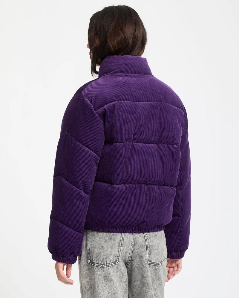 Load image into Gallery viewer, Volcom Women&#39;s Cord N Stone Puff Jacket Acai B1732502_ACI
