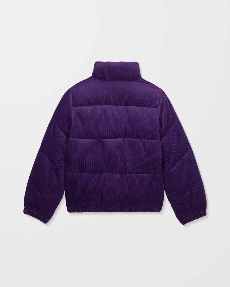 Load image into Gallery viewer, Volcom Women&#39;s Cord N Stone Puff Jacket Acai B1732502_ACI
