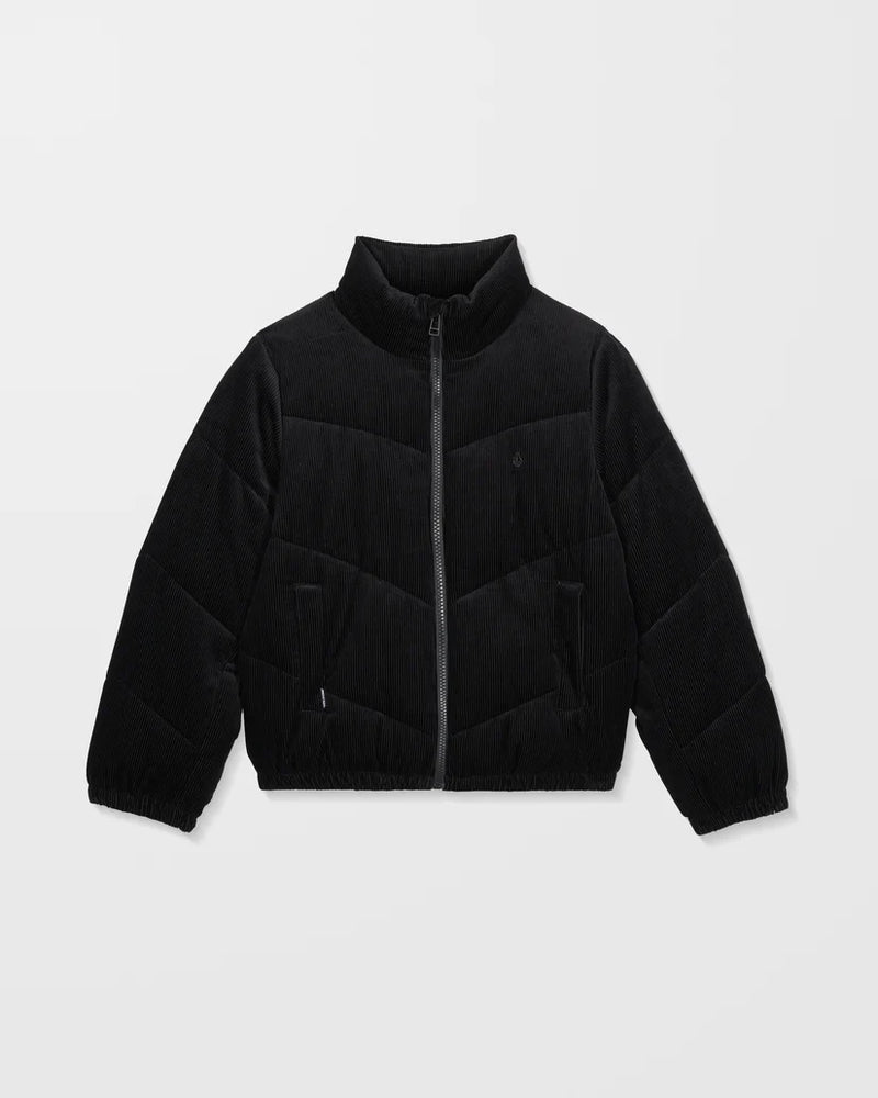 Load image into Gallery viewer, Volcom Women&#39;s Cord N Stone Puff Jacket Black B1732502_BLK
