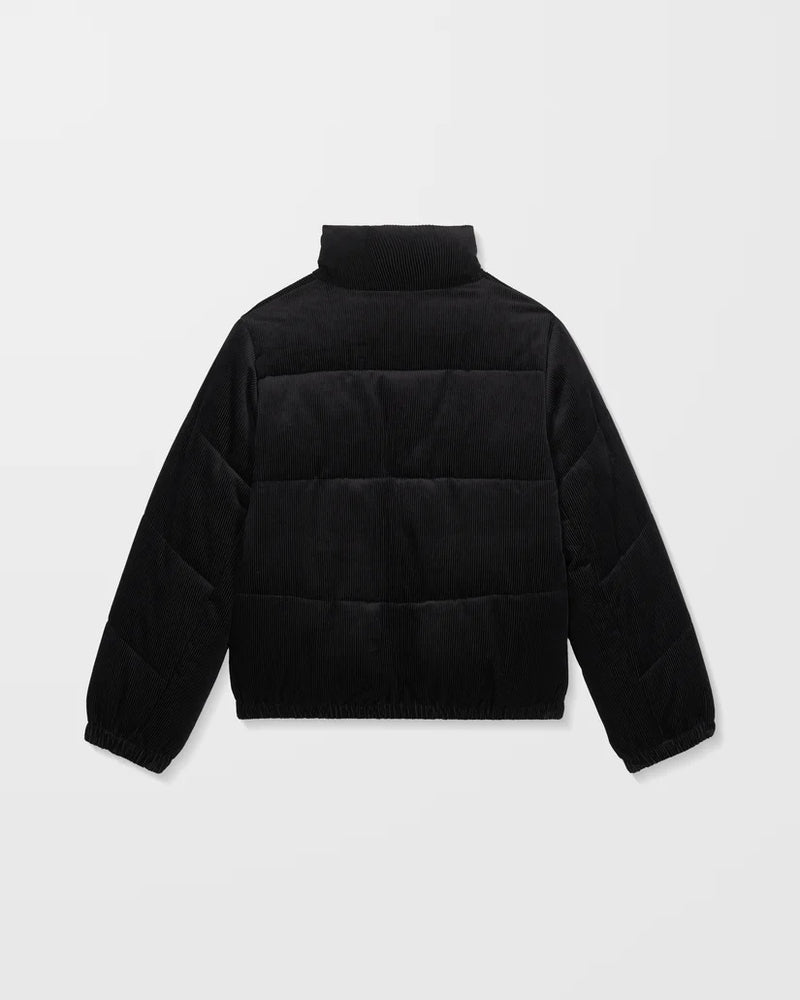Load image into Gallery viewer, Volcom Women&#39;s Cord N Stone Puff Jacket Black B1732502_BLK
