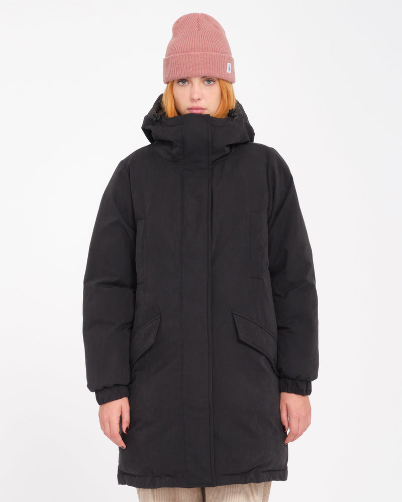 Load image into Gallery viewer, Volcom Women's Sleepi Puff Up Parka Black B1732604-BLK
