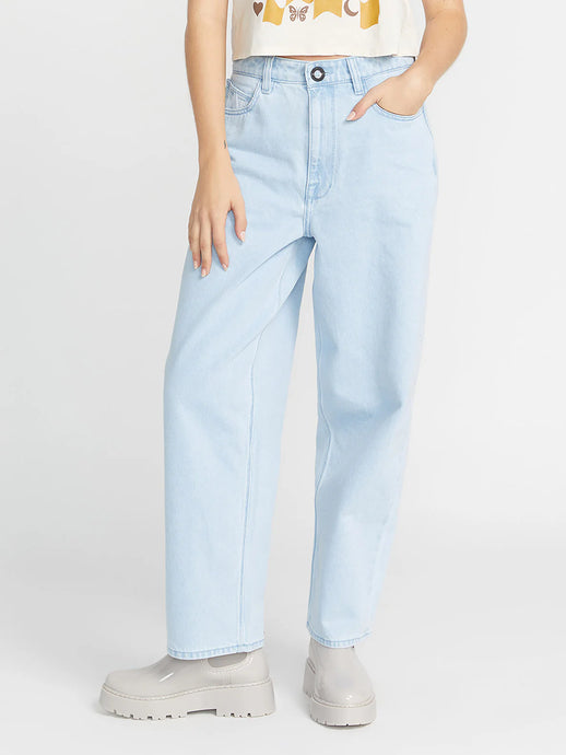 Volcom Women's Weellow Jeans Light Blue B1912301_LBL