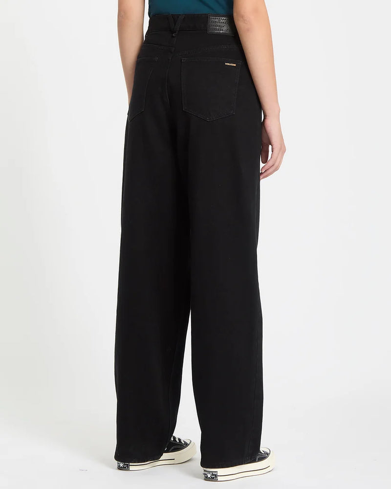 Load image into Gallery viewer, Volcom Women's Weellow II Jeans Black B1912610-BLK
