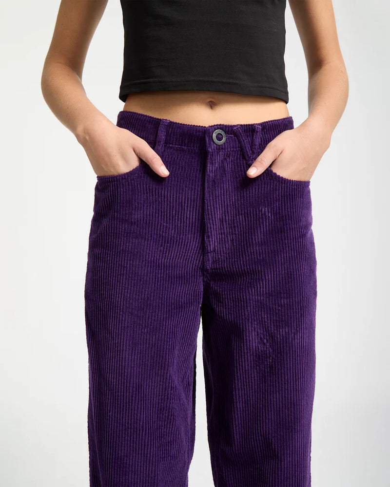 Load image into Gallery viewer, Volcom Women&#39;s Weellow II Corduroy Pants Acai B1932506-ACI
