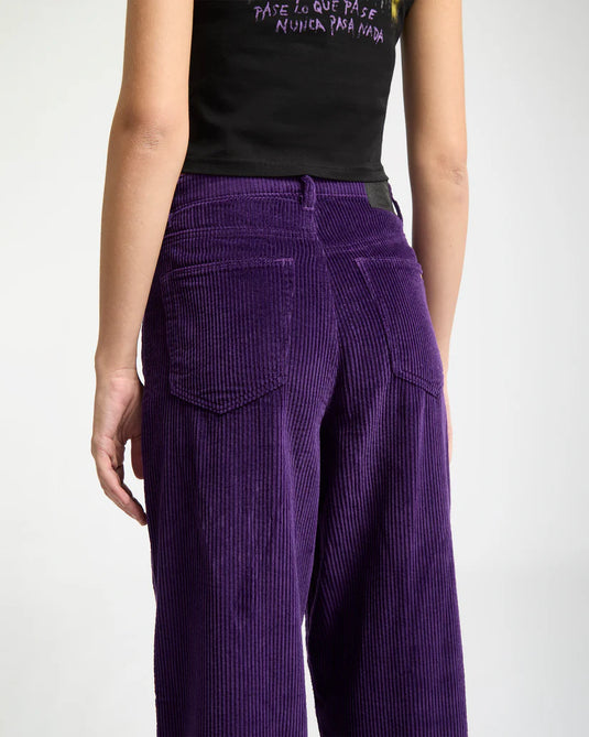 Volcom Women's Weellow II Corduroy Pants Acai B1932506-ACI