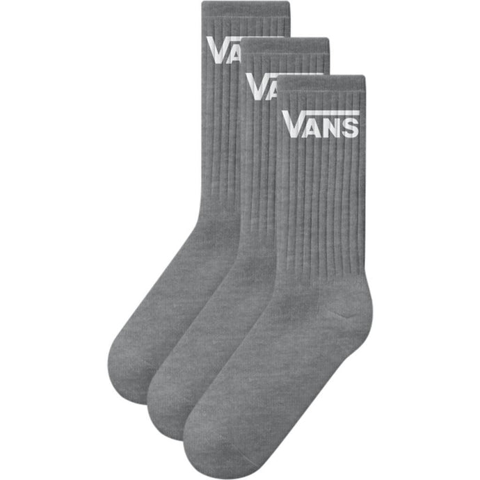 Vans Unisex Classic Crew Socks (3 Pairs) Grey VN000QBVHTG