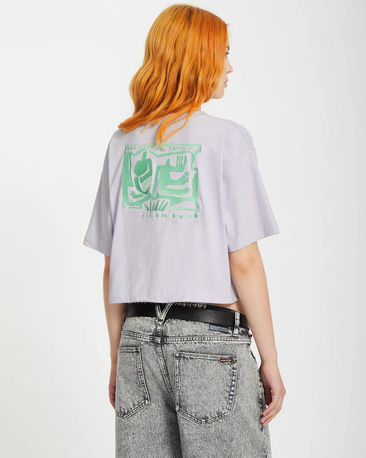 Volcom Women's Drumstone T-Shirt Dusty Lavender B3512504_DLV
