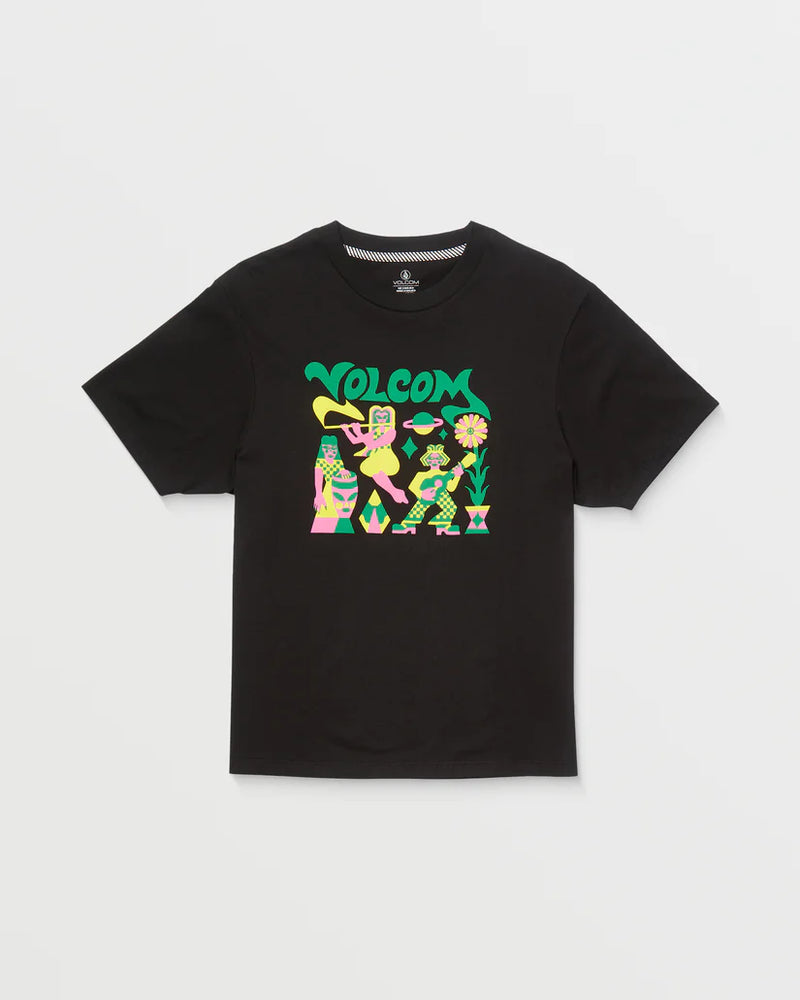 Load image into Gallery viewer, Volcom Women&#39;s Radical Daze Up T-Shirt Black B3512514_BLK
